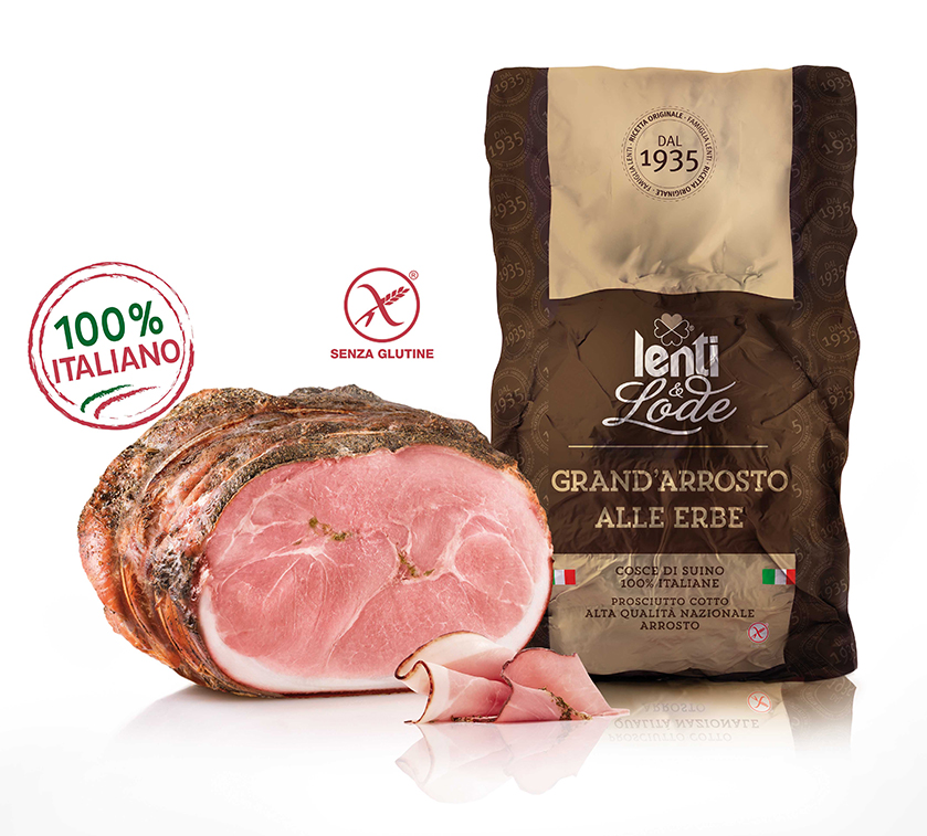 Prosciutto Cotto Alta Qualità Nazionale ArrostoLenti&Lode Grand'Arrosto alle Erbe