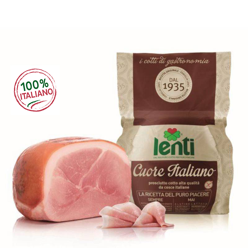 Prosciutto Cotto Alta Qualità Cuore Italiano: 100% da cosce italiane