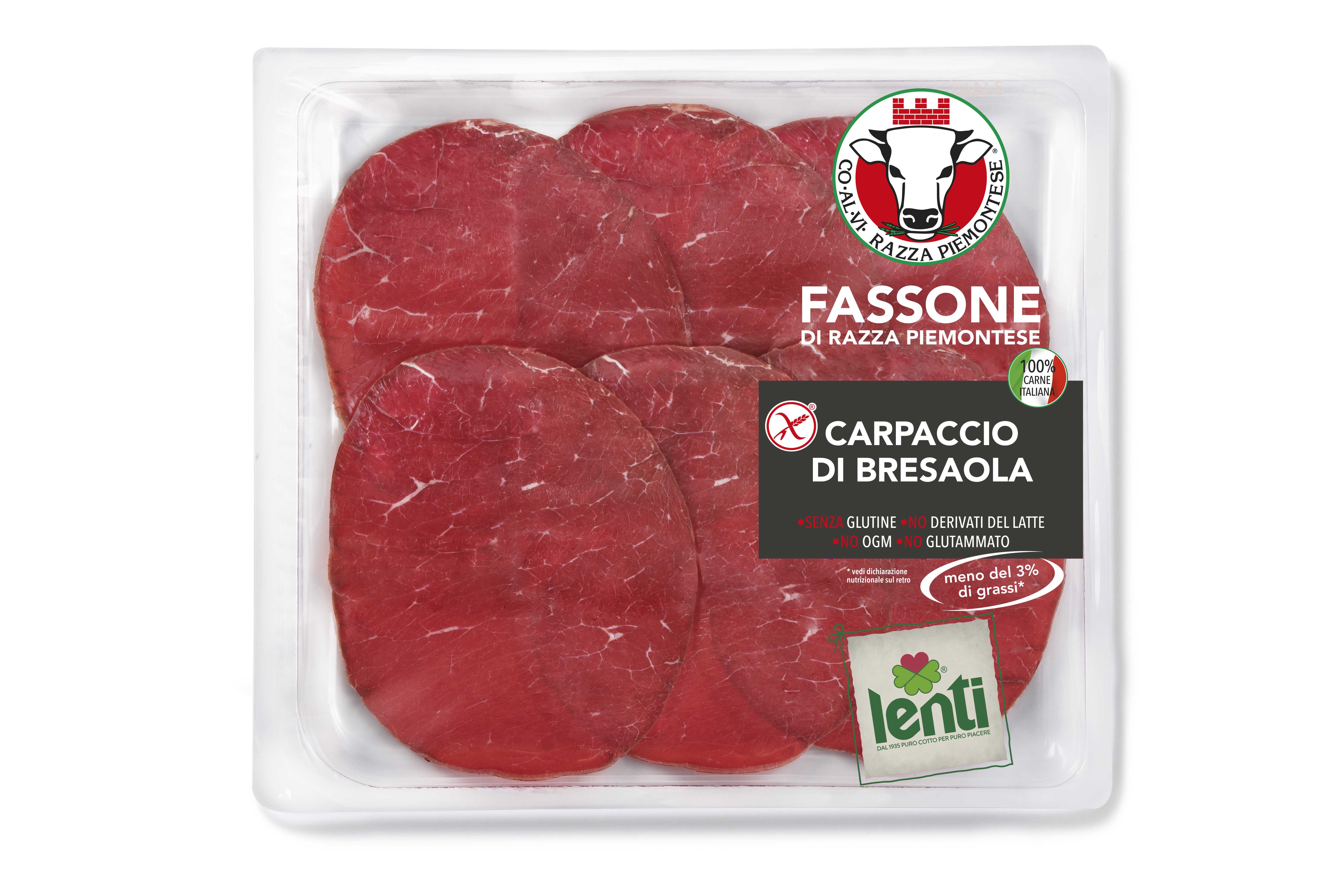 Carpaccio di Bresaola Fassone di Razza Piemontese in vaschetta