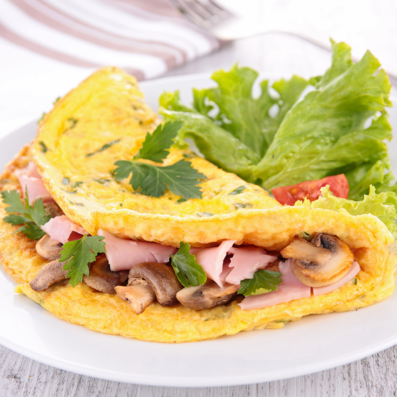 omelette di prosciutto