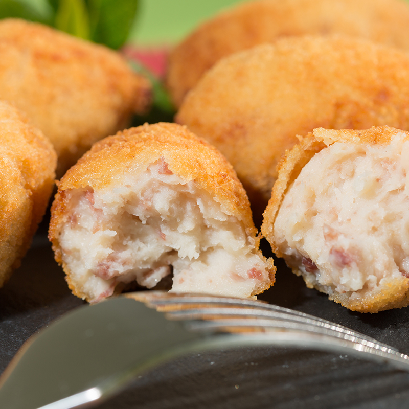 Crocchette di patate e prosciutto