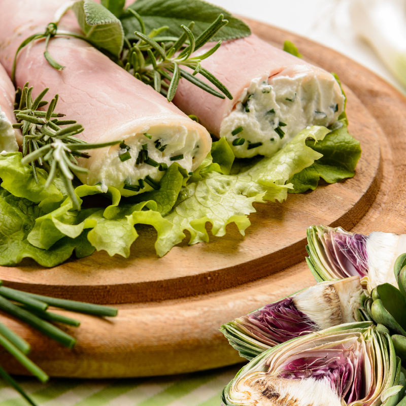 Involtini prosciutto cotto freddi